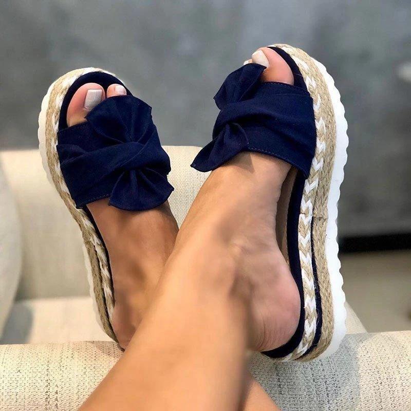 Women Casual Daily Comfy Bowknot Slip On Sandals [Buy 2 Free Shipping]