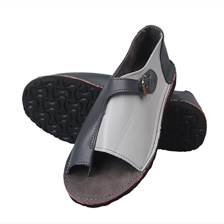 Daily Summer Leather Comfy Buckled Flat Sandals (Buy 2 Free Shipping)