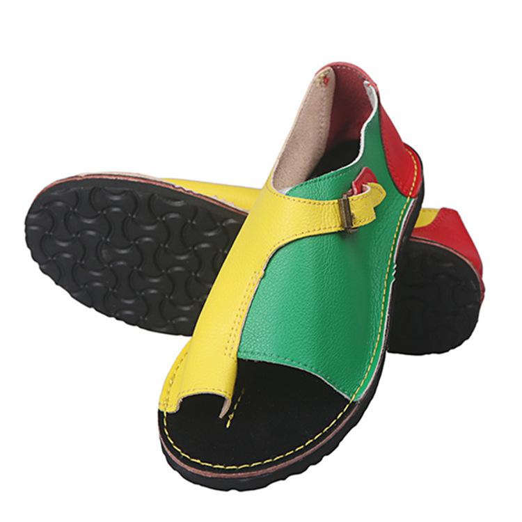 Daily Summer Leather Comfy Buckled Flat Sandals (Buy 2 Free Shipping)