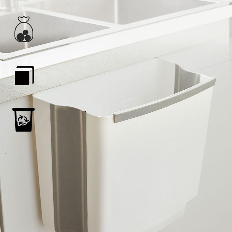 Household Car Creative Wall-mounted Folding Trash Can
