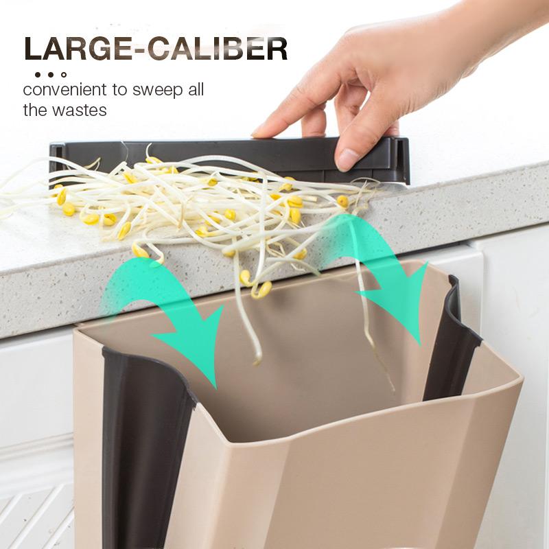 Household Car Creative Wall-mounted Folding Trash Can
