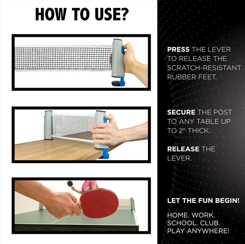 (🔥 HOT SALE 🔥)Retractable Table Tennis Net