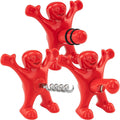 Happy Man Bottle Opener, Stopper, and Corkscrew (3-Piece Set)
