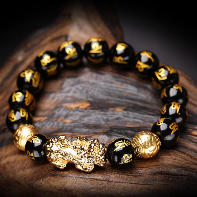 Feng Shui Black Obsidian Wealth Bracelet