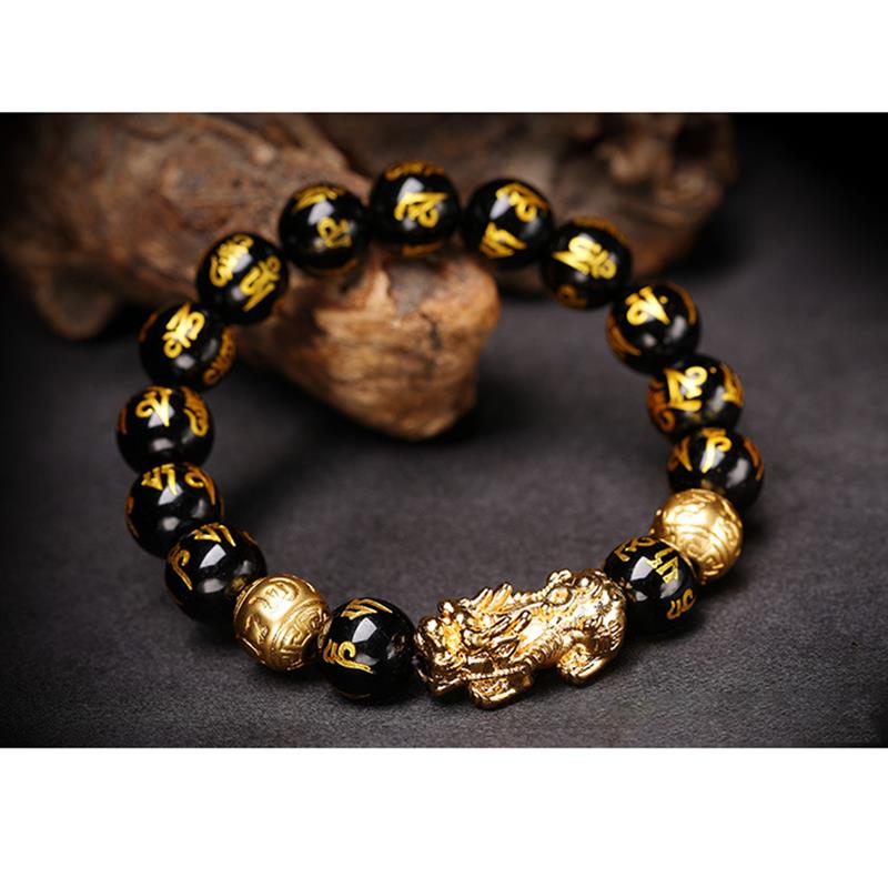 Feng Shui Black Obsidian Wealth Bracelet