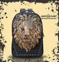 Lion Head 3D Printed Studded Rivet Backpack