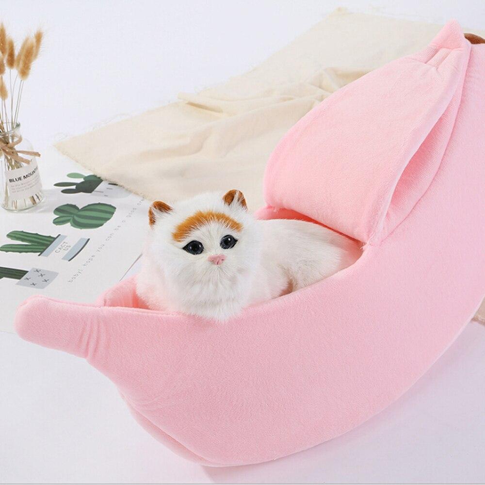 Banana Cat Bed Cute  Pet  Pad Warm And  Comfortable