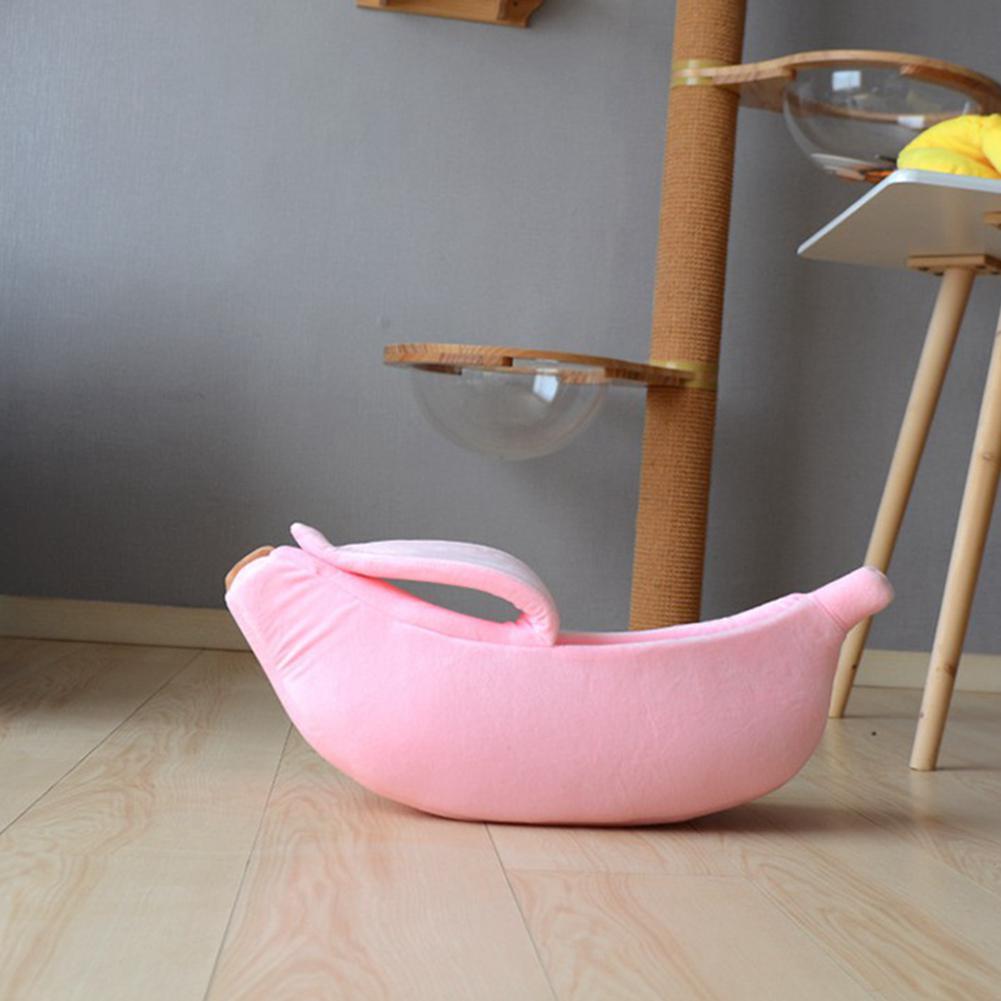 Banana Cat Bed Cute  Pet  Pad Warm And  Comfortable