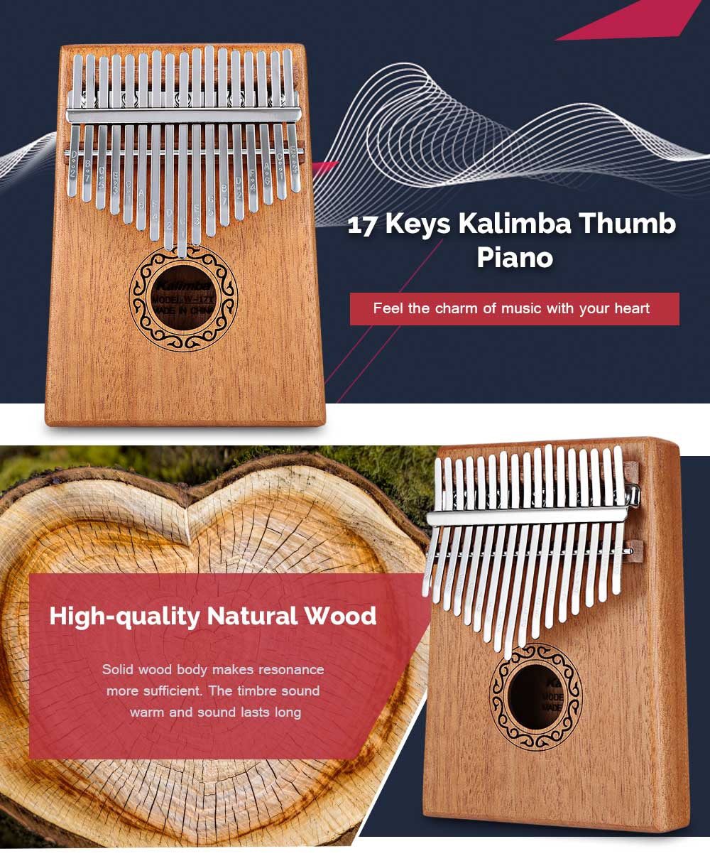 Absolutely wonderful instrument--Gorgeous 17 Keys Kalimba【Free Shipping】
