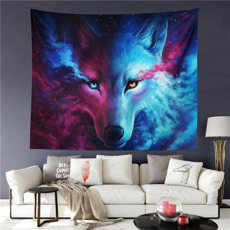 Duality Wolf Tapestry