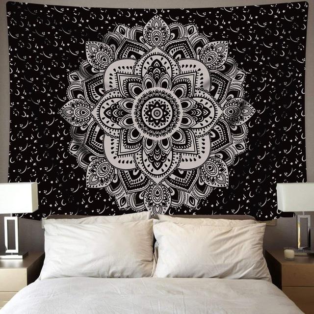 Bohemian Lotus Flower Tapestry
