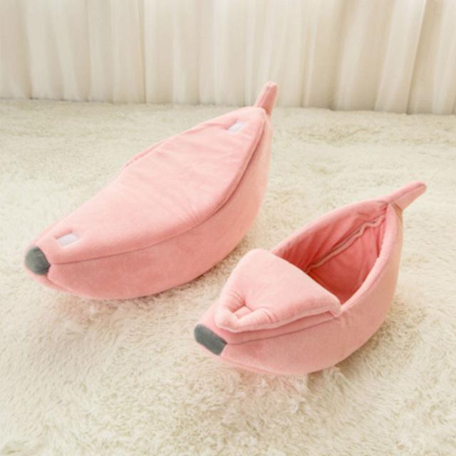 Banana Cat Bed Cute  Pet  Pad Warm And  Comfortable